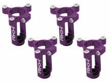 Rakonheli 6mm Motorhalter und Landegestell in lila für Tuningrahmen für NQX2