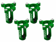 Rakonheli 8mm Motorhalter und Landegestell in grün für Tuningrahmen für NQX2
