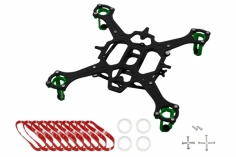 Rakonheli 90mm carbon Hauptrahmen für 6mm Motoren RKH 90RQX in grün