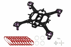 Rakonheli 90mm carbon Hauptrahmen für 7mm Motoren RKH 90RQX in violet