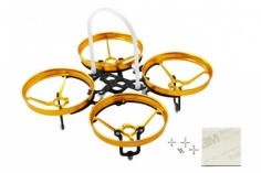 Rakonheli 7mm Motoren Tuning Rahmen aus carbon in gelb für Blade Inductrix