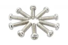 Rundkopf (Pan-Head) Schraube mit Phillips Kreuzschlitz metrisch M2x6mm