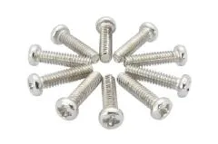 Rundkopf (Pan-Head) Schraube mit Phillips Kreuzschlitz metrisch M2x8mm 10Stück