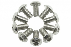 Linsenkopfschrauben Sechskant M3x6mm 10Stück