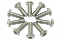Linsenkopfschrauben Sechskant M3x10mm 10Stück