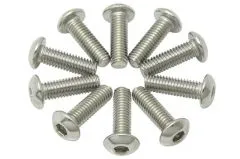 Linsenkopfschrauben Sechskant M3x10mm 10Stück