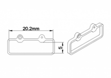 Rakonheli Akkuhalterung für MCPX 1S Akkus für Blade Nano mCPX 
