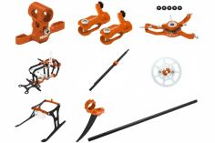 Rakonheli Tuning Set mit 2Blatt Kopf in orange für Blade Nano CPS