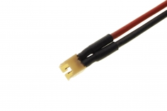 1,25 mm Stecker mit Kabel 2polig 13cm lang mit höherem Querschnitt 0,5mm