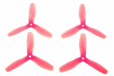 HQ Dreiblatt Propeller DP Durable Prop Poly Carbonat V2 pink transparent 5x4,5x3