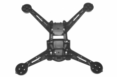 Unteres Gehäuse schwarz für den Shuttle X252 FPV-Copter 