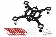 Rakonheli 90mm carbon Hauptrahmen für 8,5mm Motoren RKH 90RQX in silber