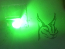 Ultra helle und extrem kleine Luxeon LED in grün