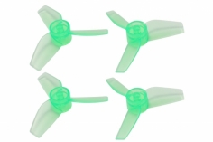 Rakonheli Propellerset 3 Blatt 1mm Welle in transparentem grün 40 mm für Blade Inductrix