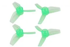 Rakonheli Propellerset 3Blatt 1mm Welle in transparentem grün 40mm für Blade Inductrix
