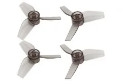 Rakonheli Propellerset 3Blatt 1mm Welle in transparentem schwarz 40mm für Blade Inductrix