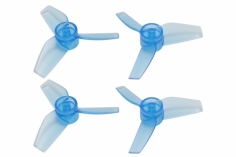 Rakonheli Propellerset 3 Blatt in transparentem blau 40 mm für Blade Inductrix