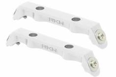 Rakonheli Ersatzlandegestellhalterung aus CNC Aluminium in silber für Blade 120S und 120S2