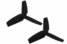 Rakonheli 3 Blatt Heckpropeller 65mm in schwarz für Blade 130 S, 150 S 2 Stück