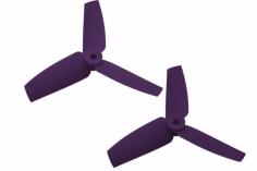 Rakonheli 3 Blatt Heckpropeller 65mm in violett für Blade 130 S, 150 S 2 Stück