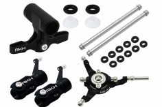 Rakonheli Rotorkopf Set in schwarz für Blade 130S, 150S und 180CFX