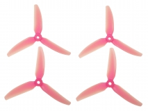 HQ Durable Prop Propeller 5X4,3X3V1S  aus Poly Carbonate in pink transparent je 2CW+2CCW