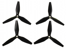 HQ Durable Prop Propeller 5X4.5X3V3 aus Poly Carbonate in schwarz je 2CW+2CCW