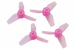 Rakonheli Propellerset 3 Blatt in transparentem pink 4 Stück für Brushless Whoop FPV