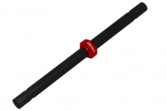 Rakonheli Hauptrotorwelle Carbon und Aluminium Stellring in rot für Blade 130S