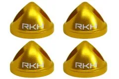 Rakonheli Propeller Adapter aus Aluminium 4Stück in gelb für Blade Torrent 110 FPV