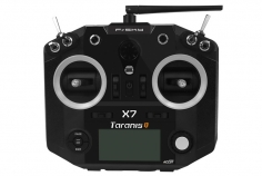 FrSky Taranis Q X7 Sender in schwarz 2,4GHz in Mode 2, mit Sendergurt, ohne Akku, ohne Ladegerät