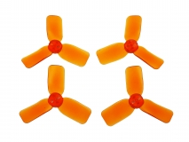 3Blatt Propeller 2030 in transparentem rot 4Stück (2xCW und 2xCCW für 1,5mm Welle)