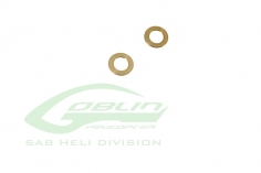 SAB Goblin Distanzscheibe Ø4xØ6,9x0,4mm 4Stück für Fireball, Mini Comet, RAW 580, Kraken 580, Nitro, 700 Piuma
