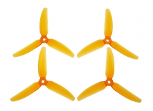 HQ Durable Prop Propeller 5X4,3X3V1S aus Poly Carbonate in orange transparent je 2CW+2CCW