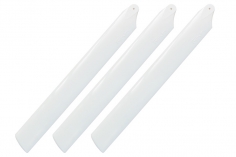 Rakonheli Hauptrotorblätter 155mm 3Blatt Satz in weiß für Blade Trio 180CFX