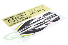 SAB Goblin Stickerbogen Carbon Optik für Fireball