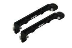 Rakonheli Ersatzlandegestellhalterung aus CNC Aluminium in schwarz für Blade 150S, 180CFX und 180CFX Trio