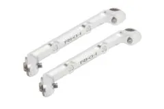 Rakonheli Ersatzlandegestellhalterung aus CNC Aluminium silber für Blade 150S, 180CFX und 180CFX Trio