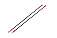 Rakonheli Heckstreben aus Carbon und Aluminium in rot für Blade 180CFX und 180CFX Trio
