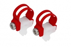 Rakonheli Heckrotorgestängeanlenkungsführung aus Aluminium in rot für Blade 180CFX und 180CFX Trio