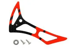 Rakonheli Leitwerk Set aus Carbon in rot für Blade 180CFX und 180CFX Trio