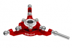 Rakonheli Taumelscheibe aus Aluminium in rot für Blade 180CFX Trio