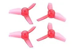 Rakonheli Propellerset 3Blatt 40mm in transparentem rot 4Stück für Brushless Whoop FPV 1,5mm Welle