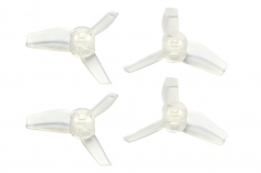 Rakonheli Propellerset 3Blatt 40mm in transparentem weiß 4Stück für Brushless Whoop FPV 1,5mm Welle