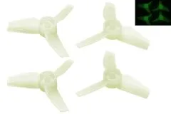 Rakonheli Propellerset 3Blatt 40mm in floureszierend 4Stück für Brushless Whoop FPV 1,5mm Welle
