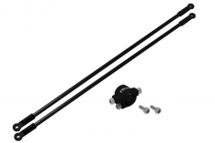 Rakonheli Heckstreben Carbon Aluminium in schwarz für Blade 130S nur mit Hauptrahmen 130S452
