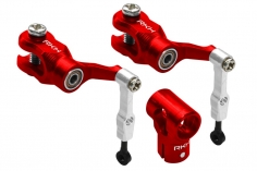 Rakonheli DFC Hauptrotorkopf Set in rot CNC Aluminium für Blade mCPS