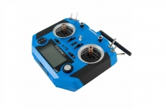 FrSky Taranis Q X7S Sender in blau mit englischer Menüführung, M7 Gimbals, EVA-Bag ohne Akku, ohne Ladegerät