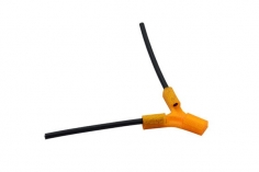 Antennenhalter 3D Druck flach in orange mit Antennenrohr