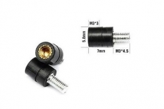 Matek Vibrationsdämpfende Abstandshalter M3 Gummi Spacer für FPV Racer Flugsteurungen 4Stück